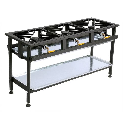 Anvil Boiling Table Gas – Commercial – 3 Burner Straight