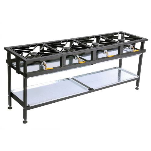 Anvil Boiling Table Gas – Commercial – 4 Burner Straight