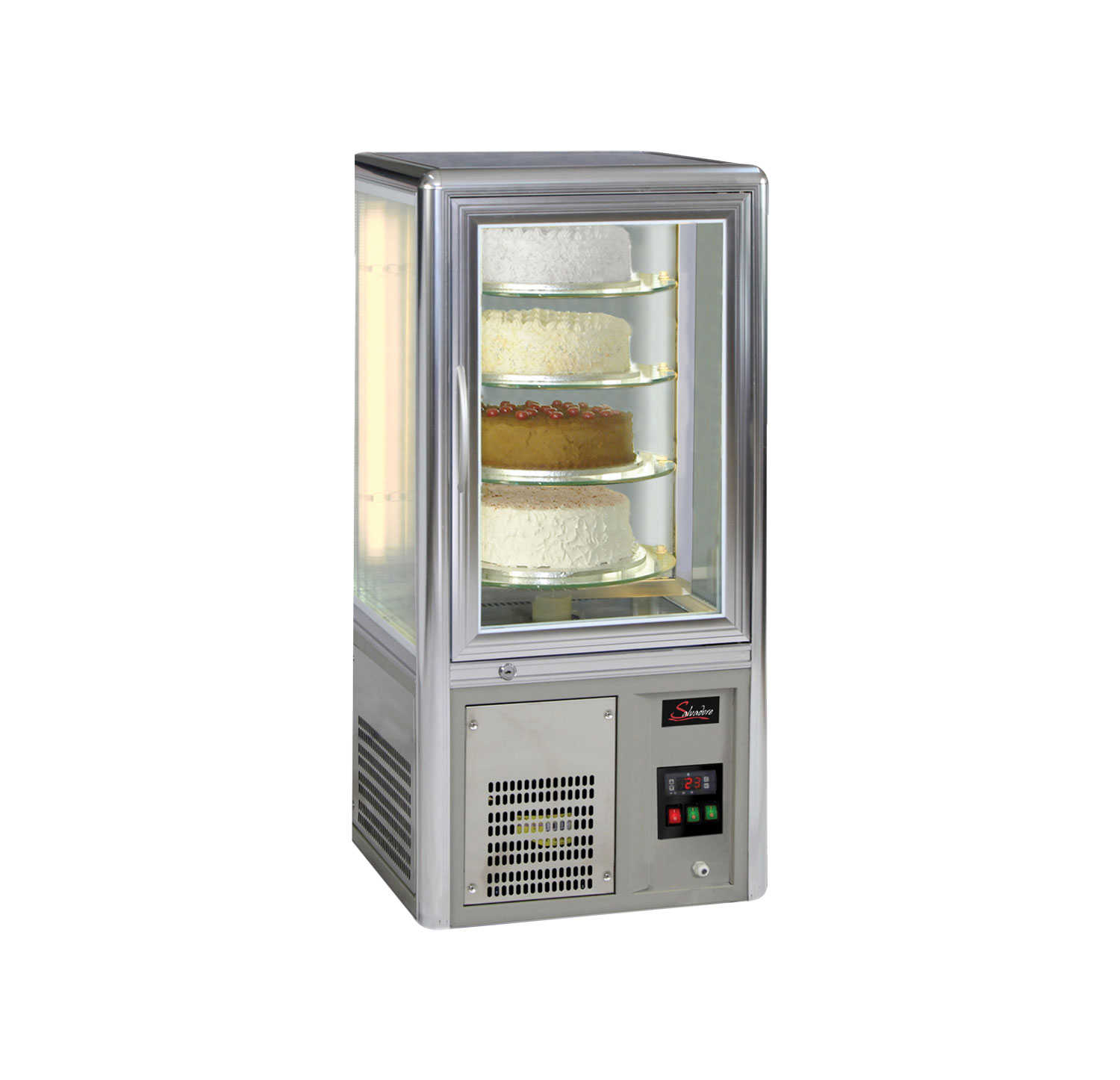 Salvadore Cake Display Fridge – Salvadore Rotating Shelves -Table Top
