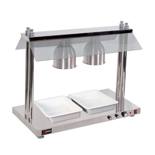 Salvadore Heated Food Display Station Salvadore – 2 Light – With Heated Base