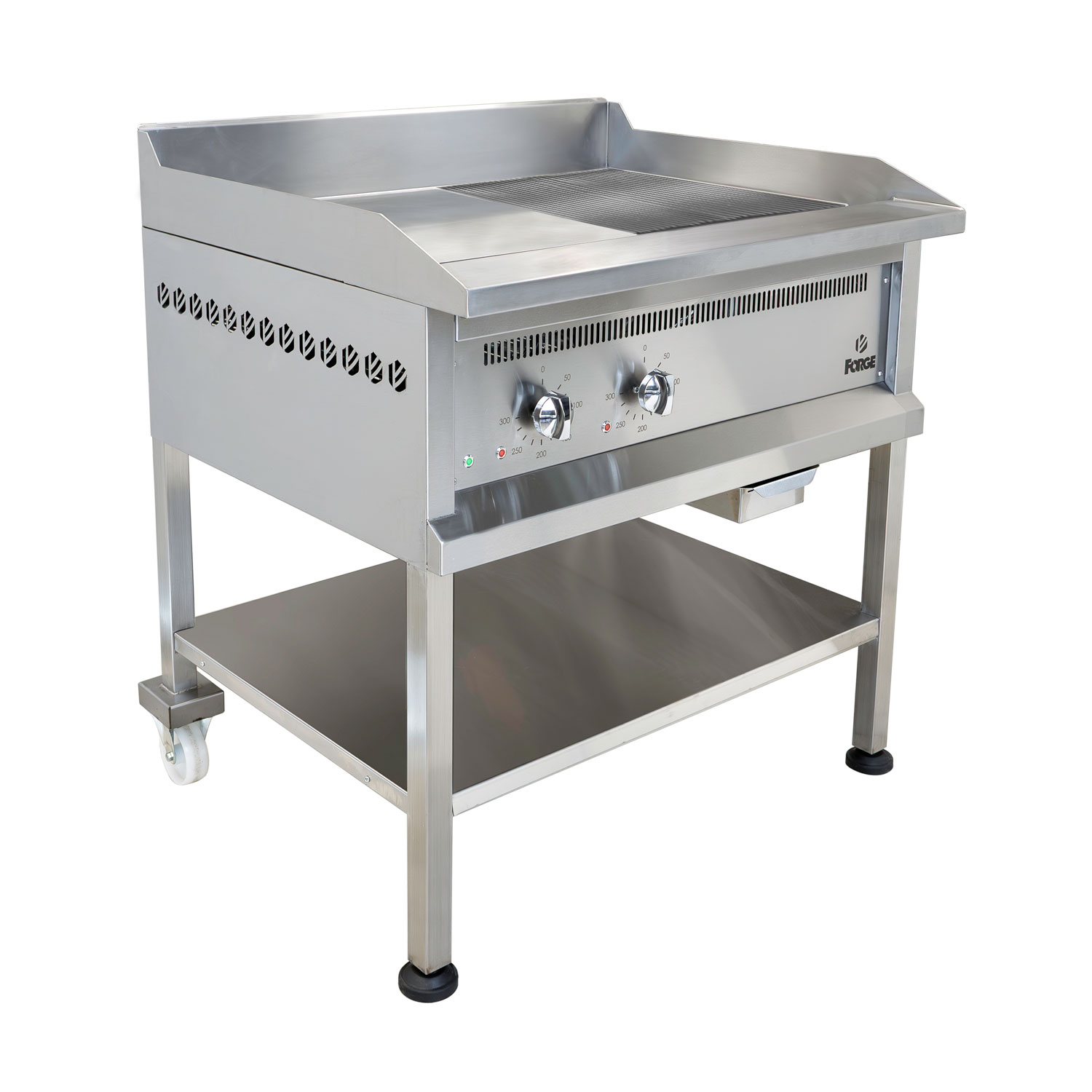 Forge Heavy Duty – Grillers – Floor Standing – Half Flat Grill/Half Ribbed Top – Electric – 900